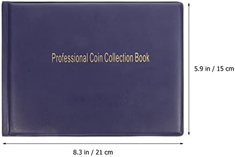 אלבום מחזיק אוסף מטבעות אופרחי מטבעות לאספנים אוסף אוסף מטבעות אוסף מטבעות אלבום אחסון אלבום כחול