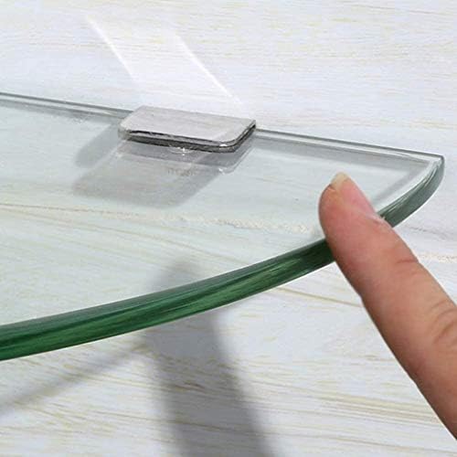 XJJZS זכוכית מתלה למקלחת מתלה אחסון מדף הוכחת חלודה למחיצת אמבטיה של ציוד מטבח