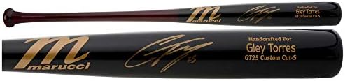 Gleyber Torres ניו יורק יאנקיז חתימה על חתימה של Marucci Game Model Bat - עטלפי MLB עם חתימה