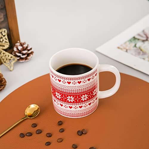 פיוגיה חג המולד קפה ספל מצחיק 16 אונקיה חידוש קרמיקה ספלי חג קפה כוסות דקורטיבי מתנה לבת אשתו