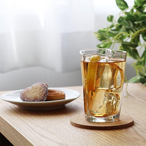 Aderia P-6663 כוס זכוכית כוס, כוס לב ולב, 6.7 פלורידה, סט של 3, זכוכית לב, מיוצר ביפן