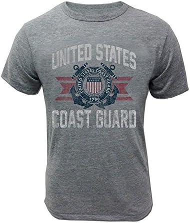 כוחות מזוינים הילוך גברים של משמר החופים בציר בסיסי קצר שרוול חולצה-מורשה ארצות הברית משמר החופים