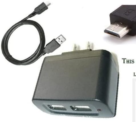 Upbright® שתי יציאות USB שקע שקע שקע פלט AC מתאם + כבל אספקת חשמל עבור Fire HD 7 HDX 8.9 9.7 LTE 4G HDX,