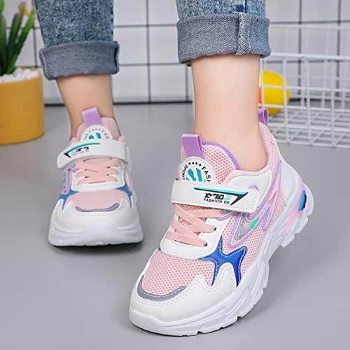 Synia Kids Boys Non-Slip Sneaker Hook נעליים רכות נעליים ריצות ספורט לנשימה לפעוטות/ילד קטן/ילד גדול