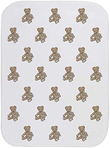 Azeeda 'Teddies Teddies' Baby Burp/Wash Budg