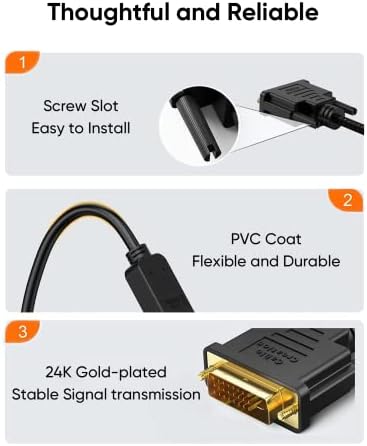 8K HDMI USB C BUND BUNDLE עם DVI לכבל HDMI 0.5ft קצר 2pak