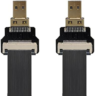 מחברים FPV HDMI D כבל מיקרו HDMI זכר למיקרו HDMI סיומת זכר FPC כבל שטוח 1080p עבור FPV HDTV Multicopter