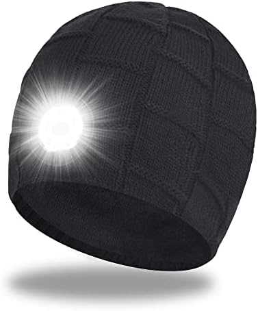 כפת כובע עם אור,נטענת פנס, גרב מתנות לגברים נשים אמא אבא בעל אישה