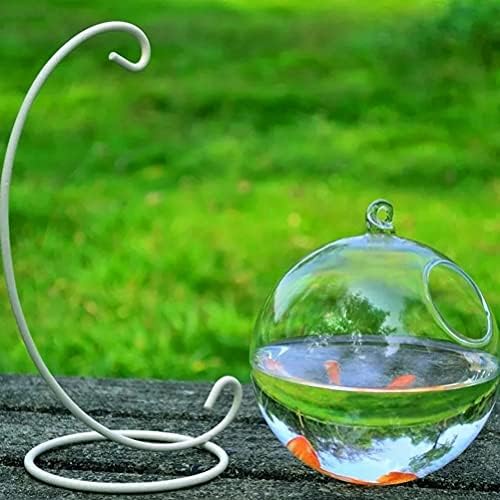 1 סט עגול צורת תליית זכוכית אקווריום דגי קערת דגי טנק פרח צמח אגרטל שקוף כדורי זכוכית בעבודת