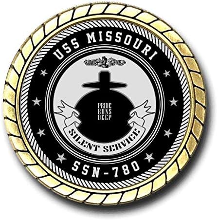 USS מיזורי SSN -780 מטבע אתגר חיל הים האמריקני - מורשה רשמית