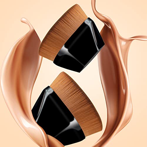 מיקפנג קרן מברשת איפור מברשות עבור נוזל איפור הקאבוקי שטוח למעלה משושה יהלומים בצורת פנים סומק מעורב