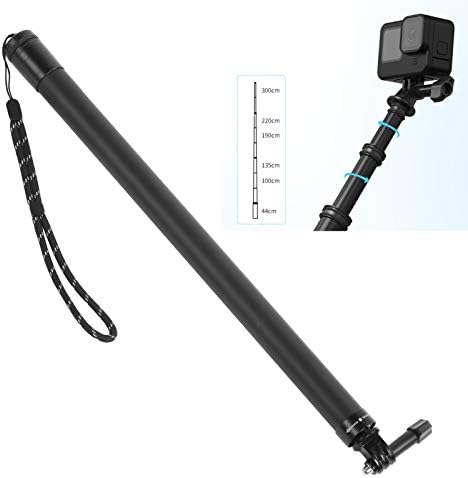 Vifemify סיבי פחמן selfie stick מוט סיומת קל משקל לטלפון מצלמת ספורט
