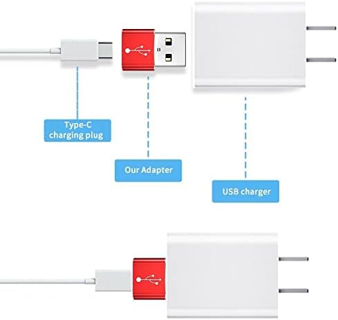 מתאם גלי תיבה התואם ל- Infinix Zero x Pro-USB-A ל- C PortChanger, USB Type-C OTG USB-A המרת נתוני טעינה עבור