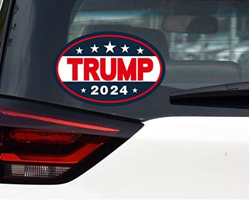 2 Packtrump 2024 מדבקות מדבקות מדבקות מדבקות עמיד למים מכונית נייד פגוש מדבקות חלון-6 × 4 מדבקות