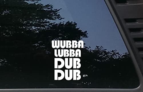 Wubba Lubba Dub Dub - 3 3/4 x 4 3/4 Die Cut Matchal/מדבקה עבור חלונות, מכוניות, JDM, משאיות, פגושים,