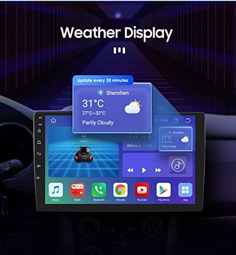 סטריאו לרכב Hizpo עבור טויוטה RAV4 2013-2018, 10.1 מסך מגע QLED in-Dash GPS תואם ל- Carplay