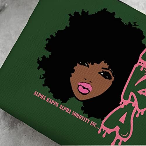 שחור ילדה איפור תיק האפרו שחור ילדה אפריקאי אמריקאי תיק קוסמטי השראה אחוות אביזרים מתנות לנשים