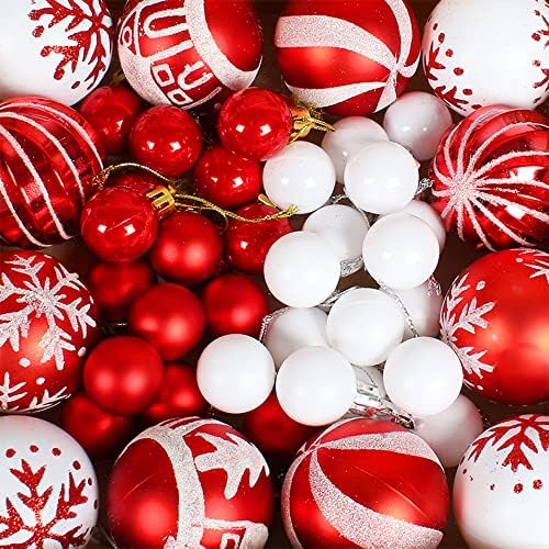 קישוט כדור חג המולד של Selfereen, סט מלאכה של קישוטים לחג המולד, ערכת כדור קישוט לחג המולד מפלסטיק למסיבות
