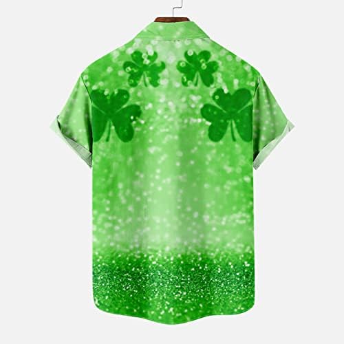 חולצות יום של פטריקס לגברים לחולצת טש חולצת הוואי אירית חולצות שמרוק חולצות חולצות וחולצות טי