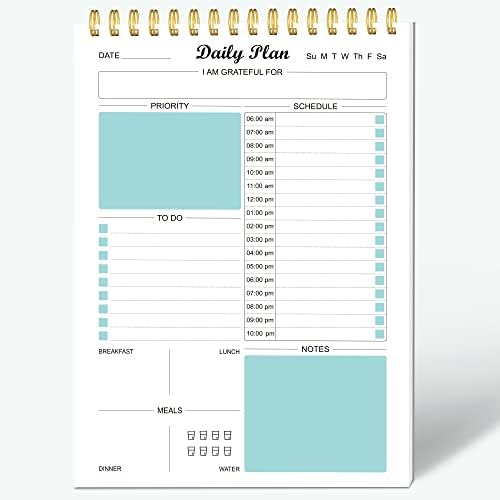 יומי מתכנן פנקס ללא תאריך לעשות רשימת תכנון כרית רשימת פעולות לביצוע עם לוח זמנים לשעה לוחות שנה ארוחה,
