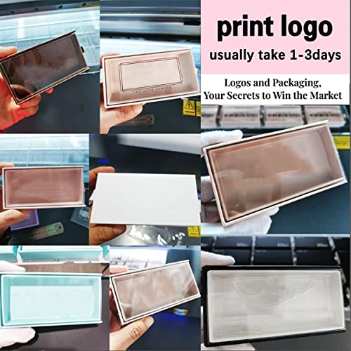 צבעוני מגנטי מגירת מקרה ריק תיבת מינק שווא ריס אריזה גליטר נייר איפור, צבע 4,20 תיבה