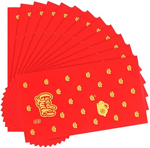 חתונה מעטפות 12 יחידות 2023 חדש שנה אדום מנות שנה של ארנב אדום מעטפות סיני כסף מנות גלגל המזלות ארנב הונג באו
