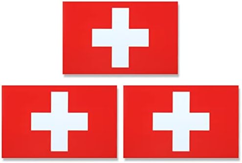 JBCD שוויץ שוויץ דגל שוויצרי מדבקות מגנט - למשאית רכב שטח לרכב