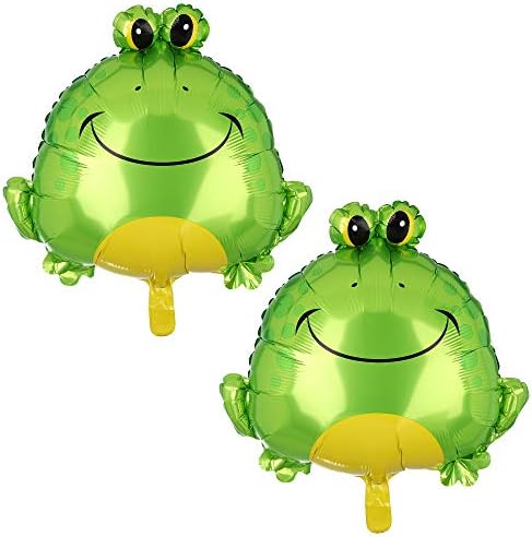 2 יח 'צפרדע ירוקה Big Mylar Foil Balloon יום הולדת עיצוב מקלחת לתינוקות ציוד קישוטי מסיבות לחוות בעלי חיים