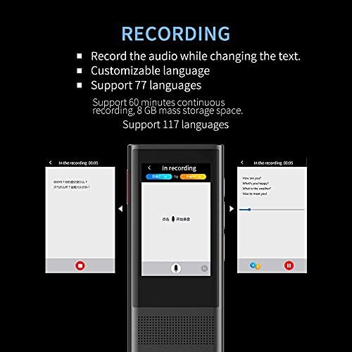 3.0 מתורגמן נייד קול מכשיר חכם עסקי נסיעות ערבית למידה 117 שפות תרגום מכונה