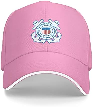 סימן לייצ'ים של כובע הבייסבול של משמר החופים האמריקני לגברים נשים ספורט כובע לשון ברווז מתכוונן