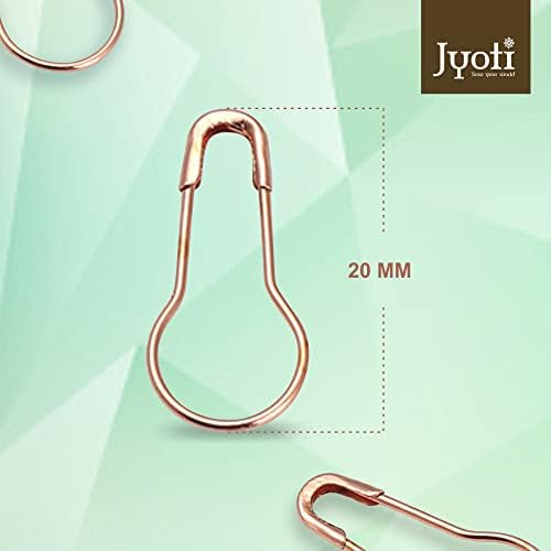 סיכת בטיחות פלדה של Jyoti - בצורת אגס