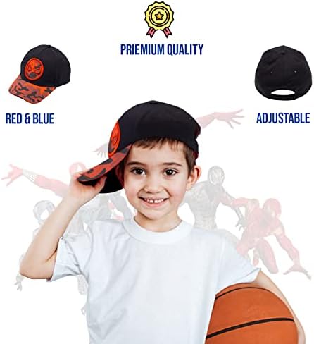 כובע מארוול ספיידרמן לבנים, כובע בייסבול ספיידרמן לנשימה לפעוטות, בנים בגילאי 3-9