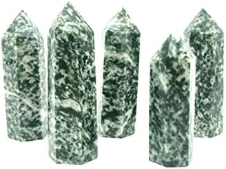 Laaalid xn216 3 pcs צ'ינג טבעי היי -נקודה ירוקה נקודת ריפוי אוסף אבן מינרלית אבן עיצוב אבנים טבעיות ומינרלים טבעיים
