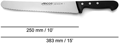 סכין מאפה ארקוס/סכין עוגה ניטרום ניטרום 10 אינץ 'ו 250 ממ להב. ידית POM פוליוקסי -מתילן ארגונומית. ליבת פוליפרופילן