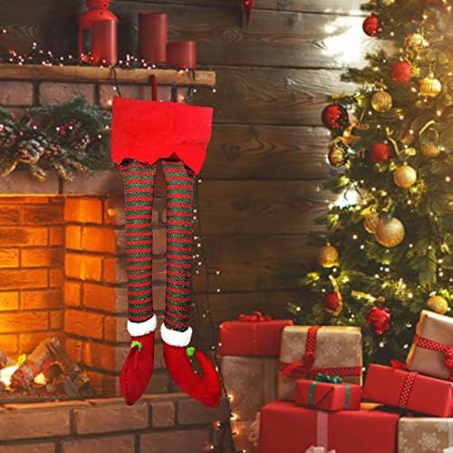 Almencla חג המולד שדון רגליים צילום אבזרים קישוט עיצוב זר עיצוב גרלנד בובת עץ עץ עץ עץ תליון לדלת,