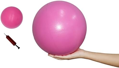 כדור אימונים של Cizebo 8 אינץ ', קל לניפוח כדור פילאטיס כדור ליבת כדור פיזיותרפיה עם משאבת מחט,