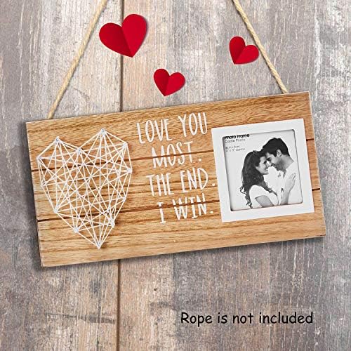 מתנות וילייט לחבר חברה - אני אוהב אותך מתנות בשבילו - מסגרת תמונה של זוגות רומנטיים עם לב ל 3x3 צילום