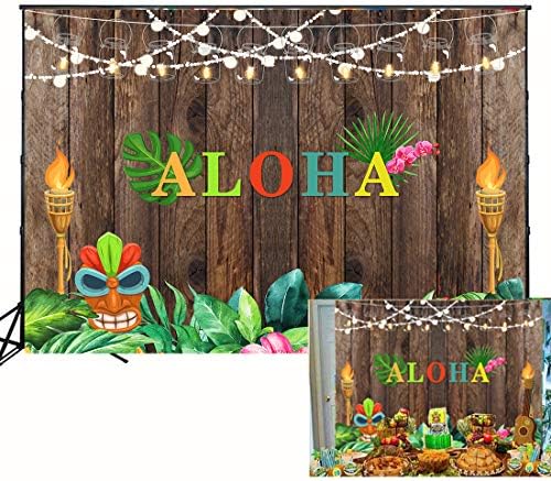 פרחי הוואי הטרופיים הוואי צילום מעץ רקע רקע קיץ אלוהא לואו תפאורה למסיבת פאלם יום הולדת דקל המסיבה