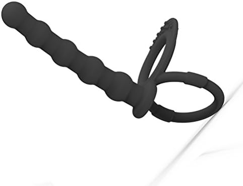 רצועת סיליקון-על חרוזים אנאליים תקע התחת גמיש עם טבעת זין/טבעת משיכה