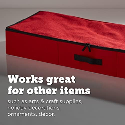 אחסון מיכל אחסון נייר עטיפה עם קופסת אחסון עצמאית של סרט ואביזרים, מתחת למיטה אריזת מתנה ומארגן תיקים, מתאים
