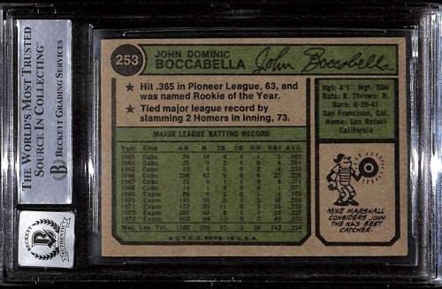 253 ג'ון בוקבלה - 1974 כרטיסי בייסבול של TopP