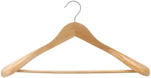 יומאו חליפות קולב מעיל מעץ מוצק וקולב רחב כתפיים בגדי עץ ארון ארון ללא קולב 10 ענפים- A