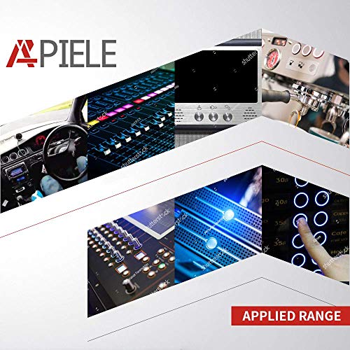 APIELE 19 ממ תפס כפתור כפתור מתג 3/4 12V DC סמל כוח LED עם תקע שקע 1NO1NC SPDT הפעלה/כיבוי （כחול）