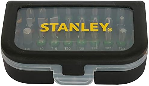 STANLEY STA60490-XJ קופסה קומפקטית 30 ברגים 25 ממ עם קוד צבע ומחזיק סיביות שחור