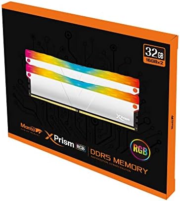 V-COLOR DDR5 XPRISM HYNIX A-DIE 32GB 7600MHz PC5-60800 2GX8 CL38 1.45V תואם עבור אינטל RGB משחק