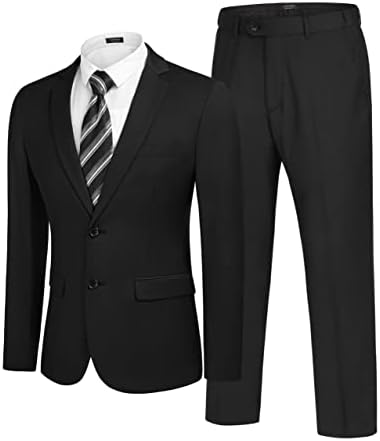 חליפות קואופנדי של 2 חתיכות גברים קלאסיות מתאימות 2 כפתורים חליפות שמלת כפתורים טוקסידו ז'קט בלייזר