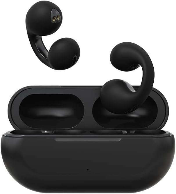 MBeta 2023 עם אוזניות אוזניות אלחוטיות אוזניות אוזניות פתוחות Bluetooth 5.3, קליפ על ספורט אוזניות