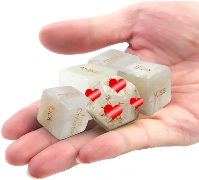קוביות זוגיות של 4 יחידים סט קוביות לאוהבי מבוגרים, רומנטית משחק תפקידים קוביות צעצועים צעצועים קוביות