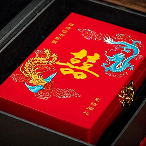 לכה תכשיטי קופסות רטרו סיני סגנון תכשיטי תיבת אחסון חתונה מתנות טבעת קופסות תכשיט מקרה