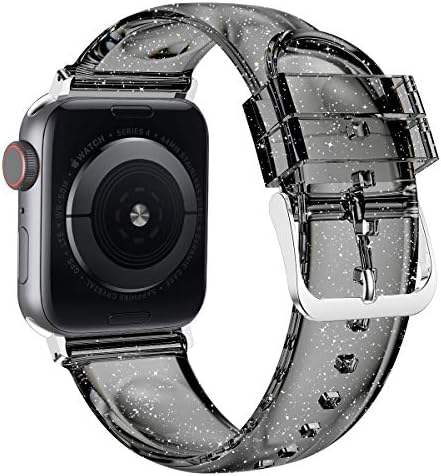 Wolait תואם לפס שעון Apple 41 ממ 40 ממ 38 ממ, רצועת סיליקון רכה ברורה ברורה של פרימיום לסדרה IWatch Series